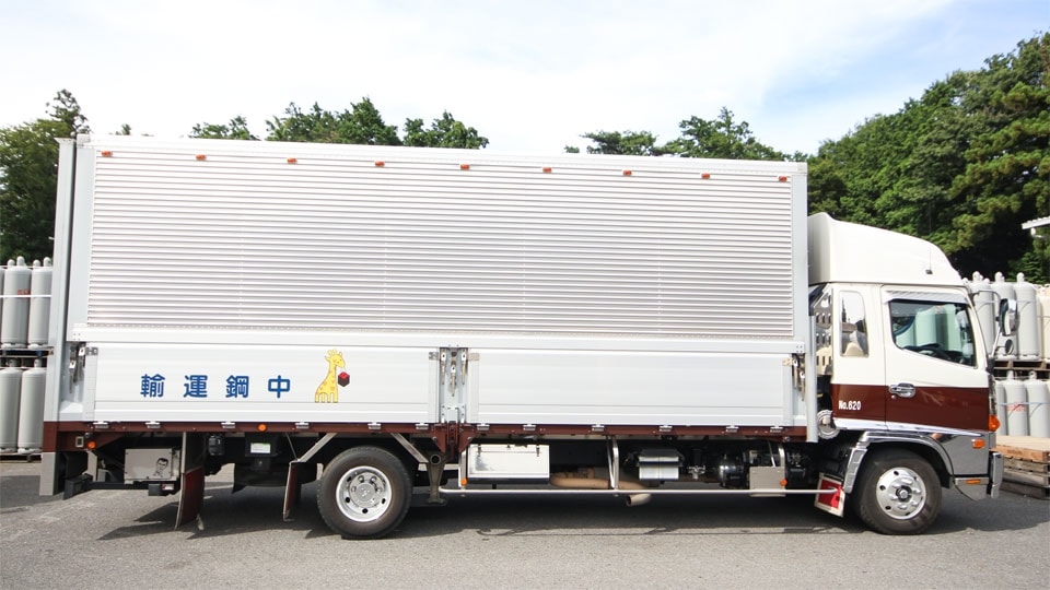 中鋼運輸のトレードマークはキリンｗ