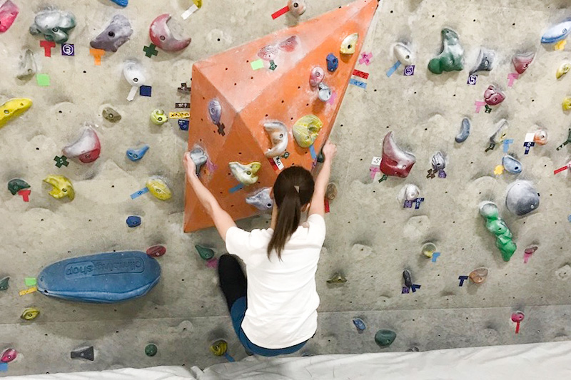 しほみんボルダリングをやる1