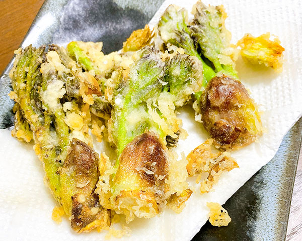 しほみん作、タラの芽のてんぷら