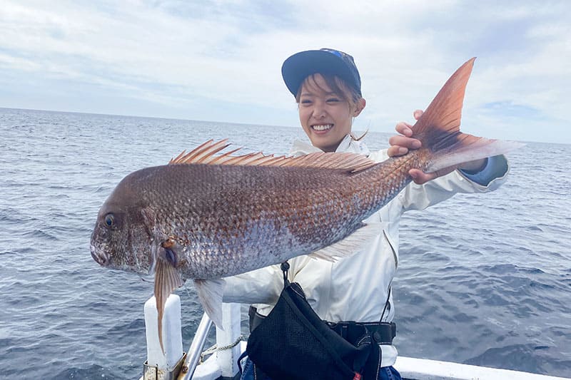 自己最大記録のマダイ！